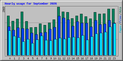 Hourly usage for September 2026