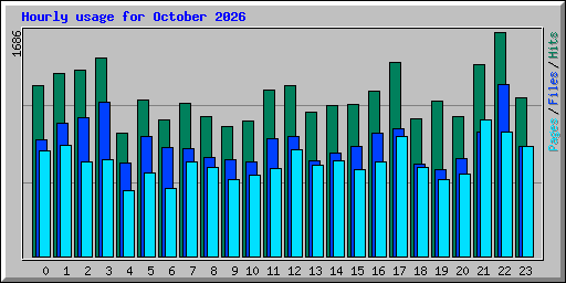 Hourly usage for October 2026